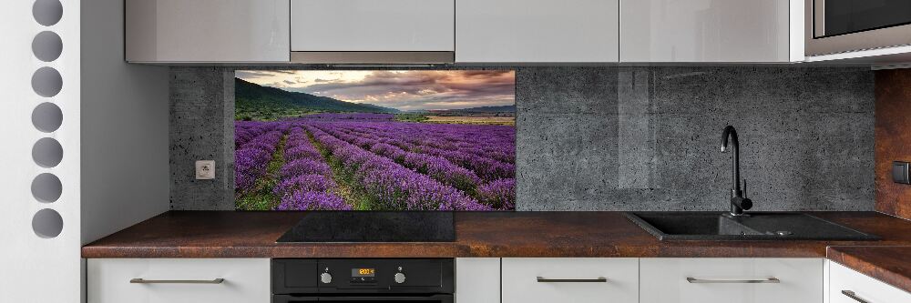 Kitchen splashback Lavender field