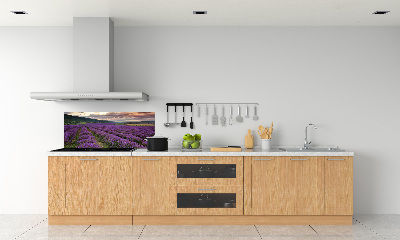 Kitchen splashback Lavender field