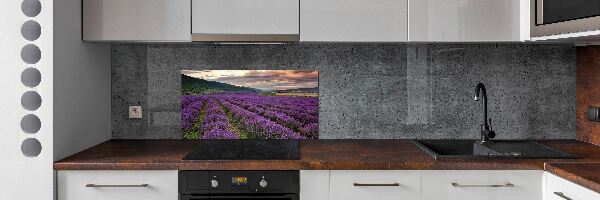 Kitchen splashback Lavender field