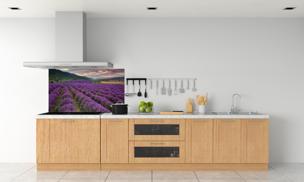 Kitchen splashback Lavender field