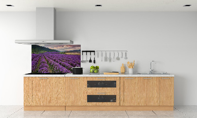 Kitchen splashback Lavender field