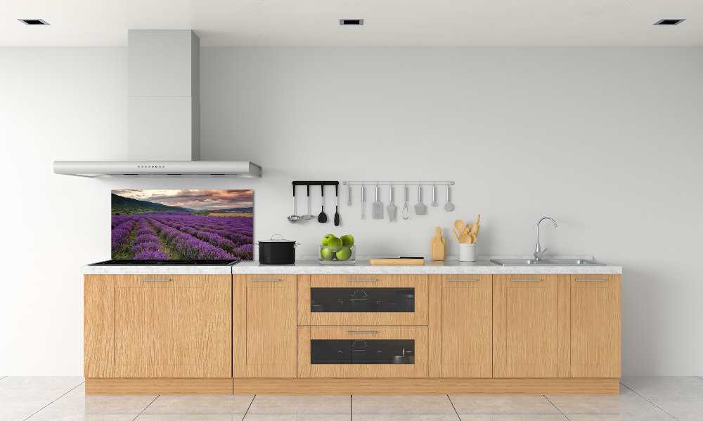 Kitchen splashback Lavender field