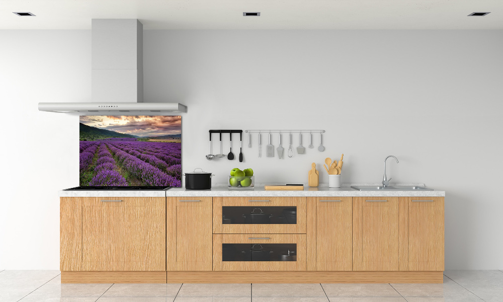 Kitchen splashback Lavender field