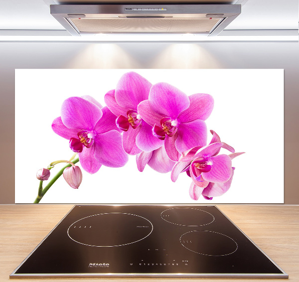 Kitchen splashback Pink orchid