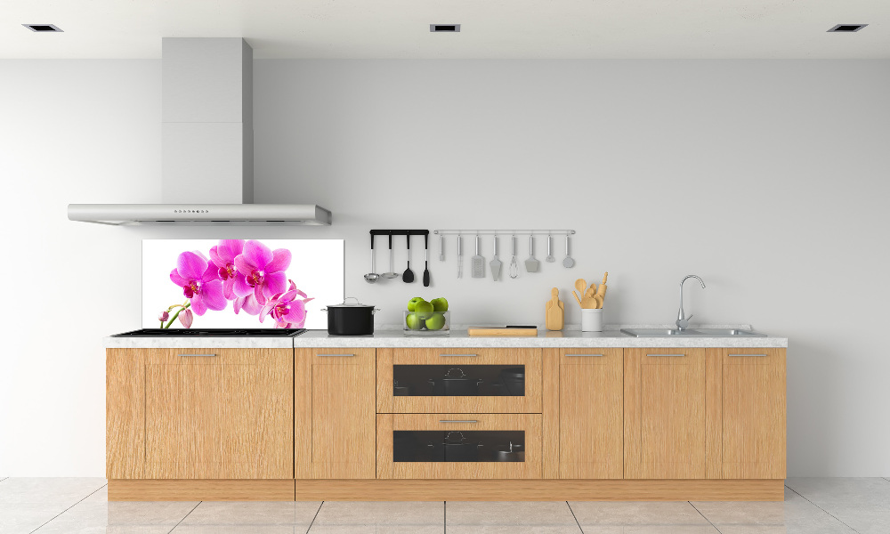 Kitchen splashback Pink orchid