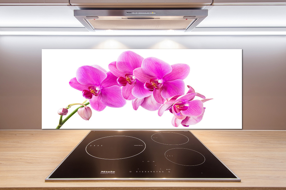 Kitchen splashback Pink orchid