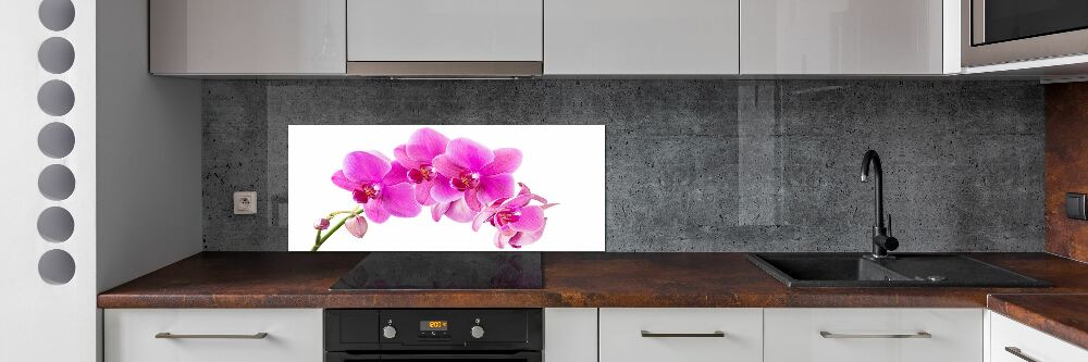 Kitchen splashback Pink orchid