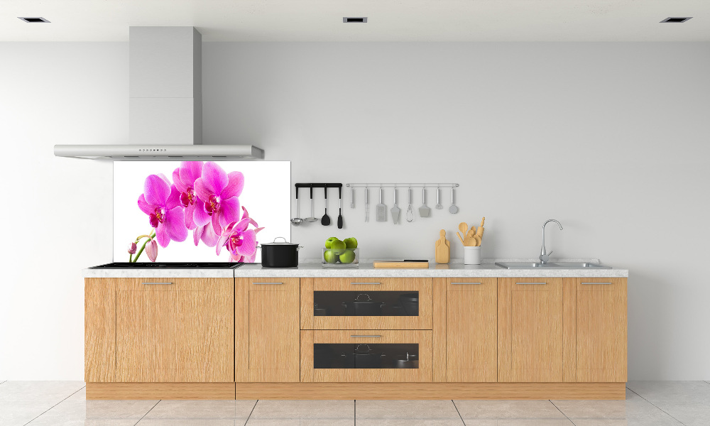 Kitchen splashback Pink orchid