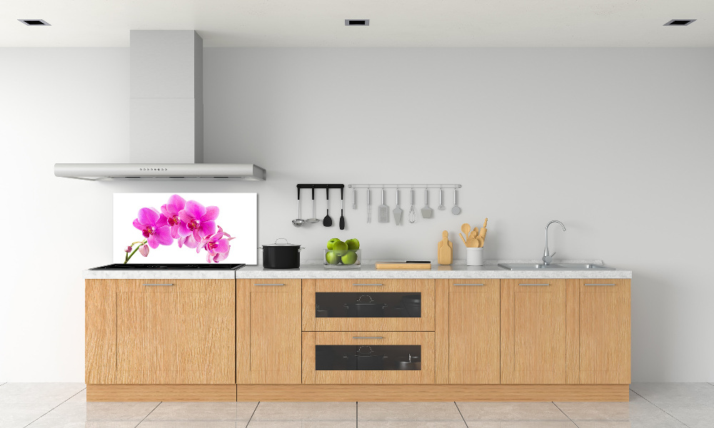 Kitchen splashback Pink orchid