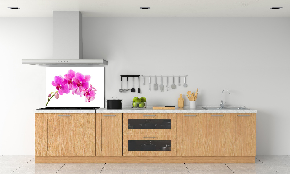 Kitchen splashback Pink orchid