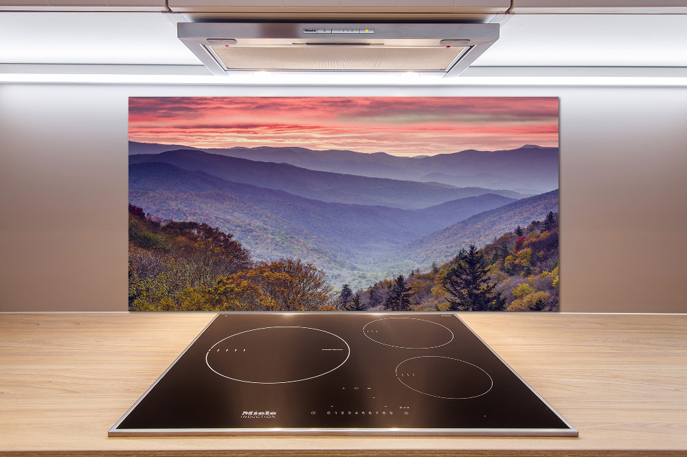 Kitchen splashback Sunset of the mountain