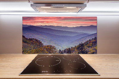 Kitchen splashback Sunset of the mountain