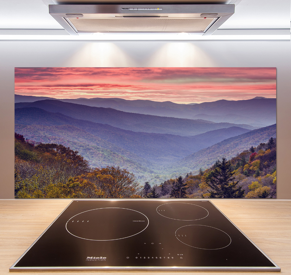 Kitchen splashback Sunset of the mountain