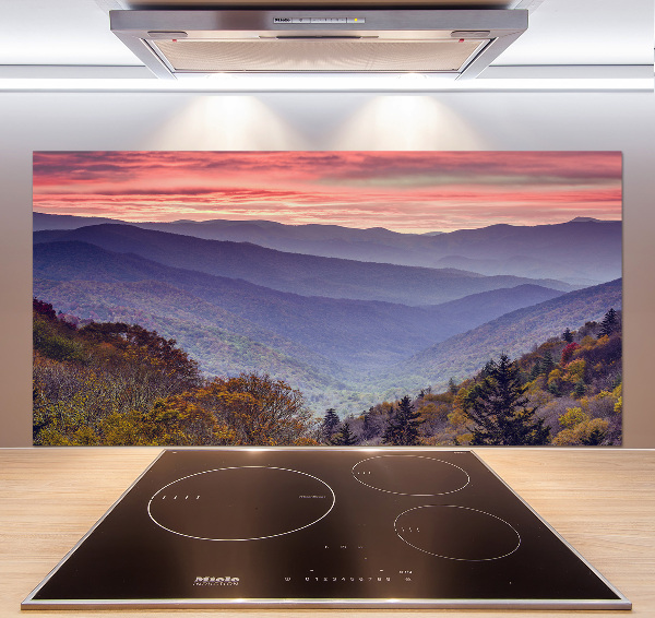 Kitchen splashback Sunset of the mountain