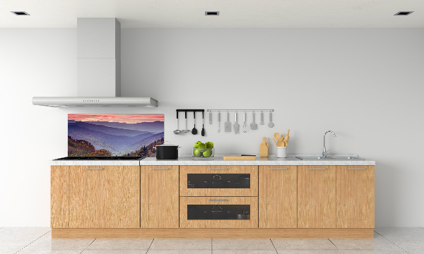 Kitchen splashback Sunset of the mountain