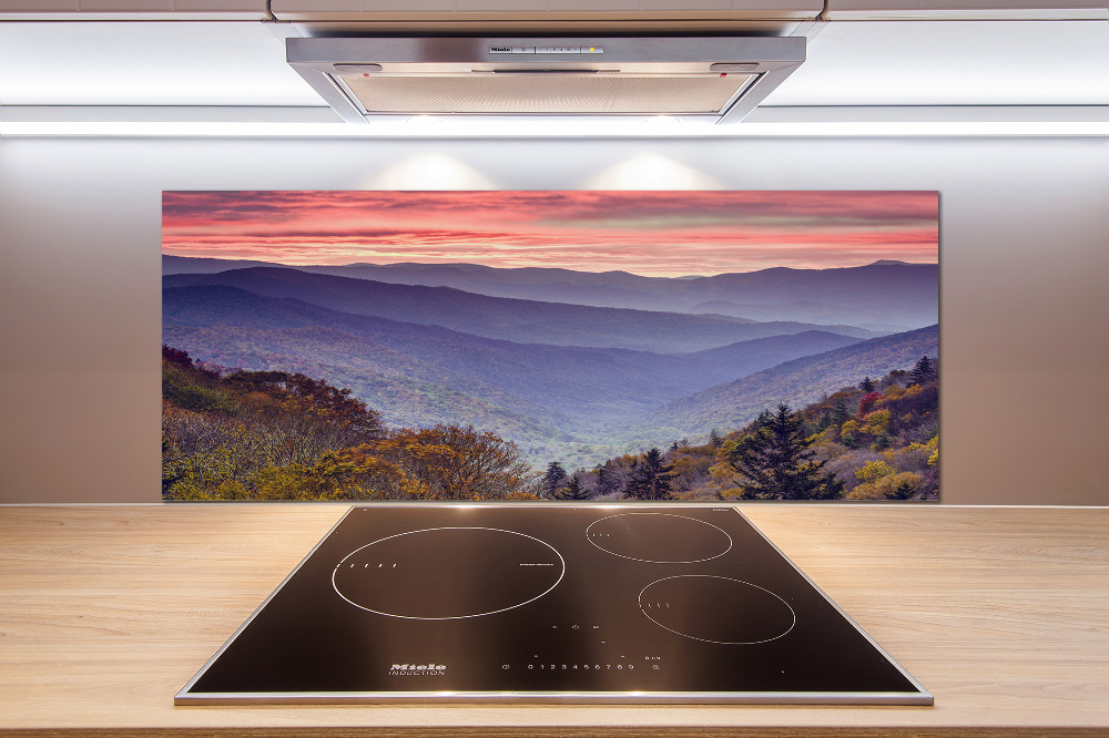 Kitchen splashback Sunset of the mountain