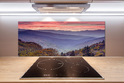 Kitchen splashback Sunset of the mountain