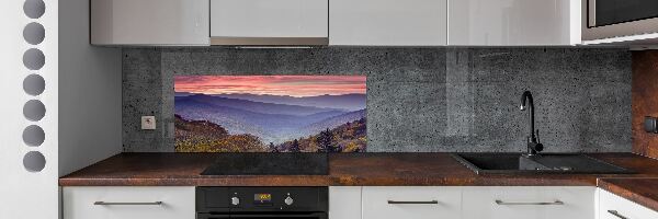 Kitchen splashback Sunset of the mountain