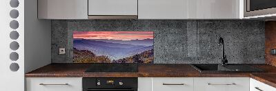 Kitchen splashback Sunset of the mountain