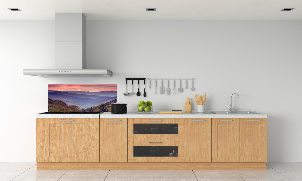 Kitchen splashback Sunset of the mountain