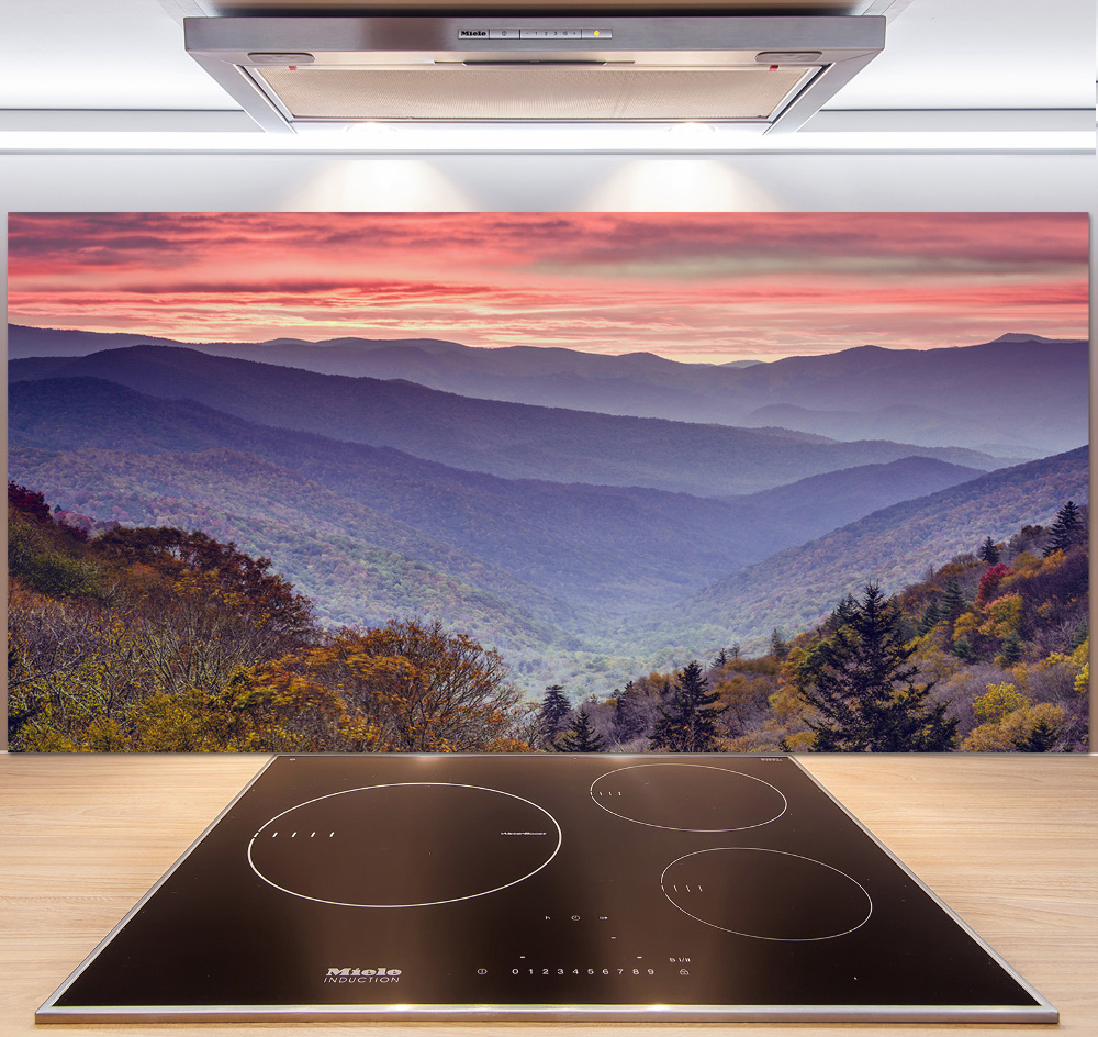 Kitchen splashback Sunset of the mountain