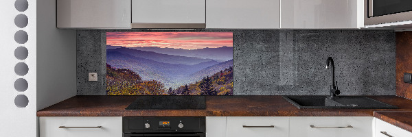 Kitchen splashback Sunset of the mountain