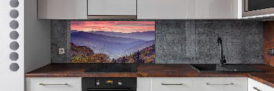 Kitchen splashback Sunset of the mountain