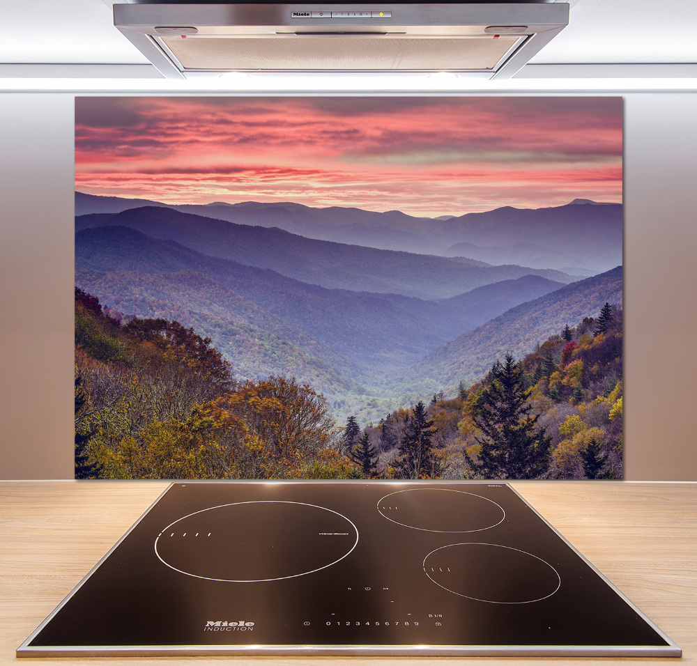 Kitchen splashback Sunset of the mountain