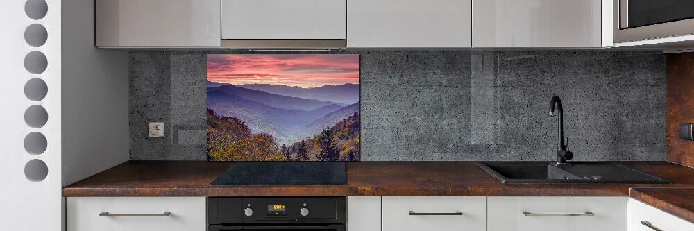 Kitchen splashback Sunset of the mountain