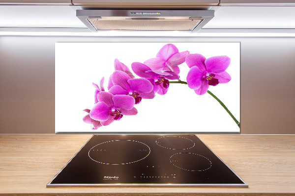 Kitchen splashback Pink orchid