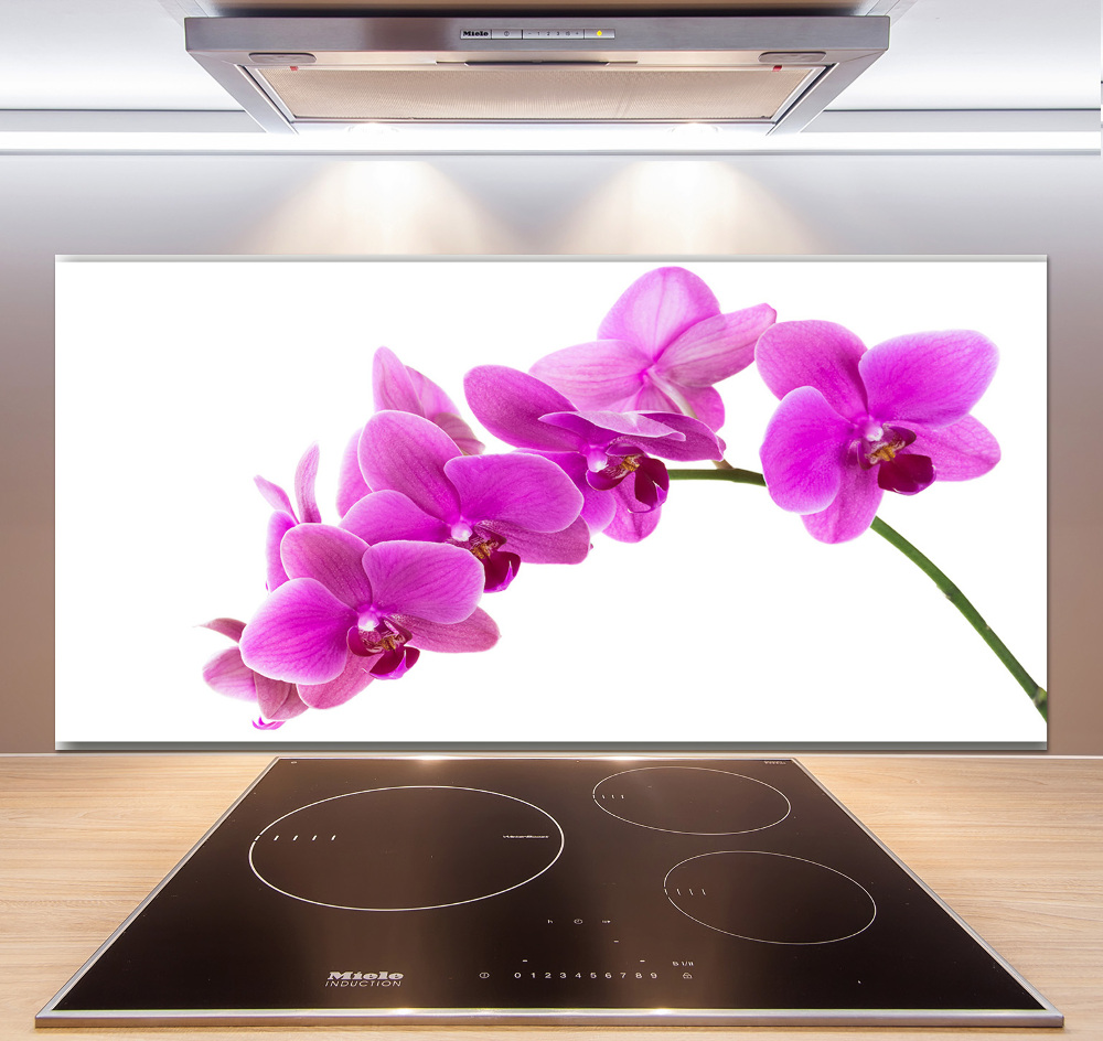 Kitchen splashback Pink orchid