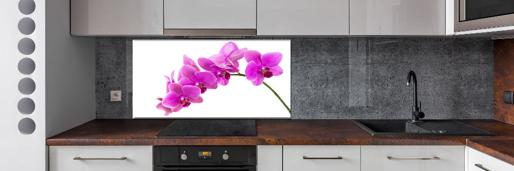 Kitchen splashback Pink orchid