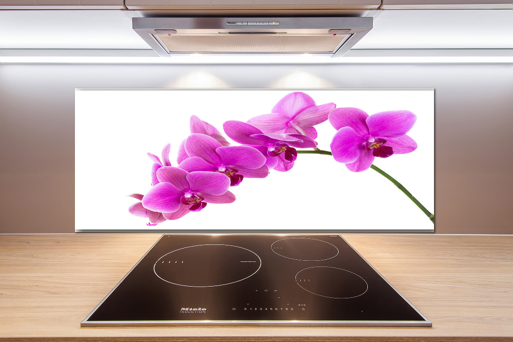 Kitchen splashback Pink orchid