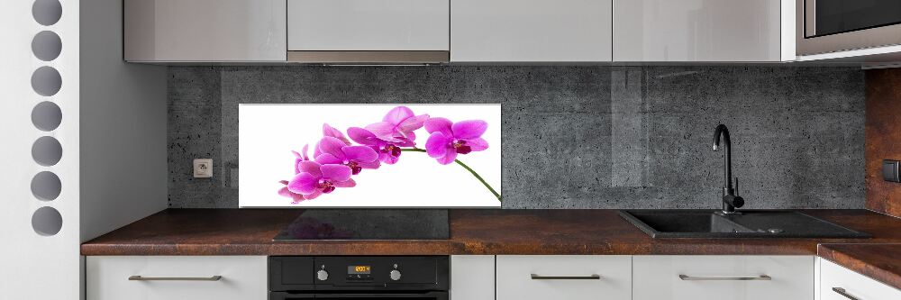 Kitchen splashback Pink orchid