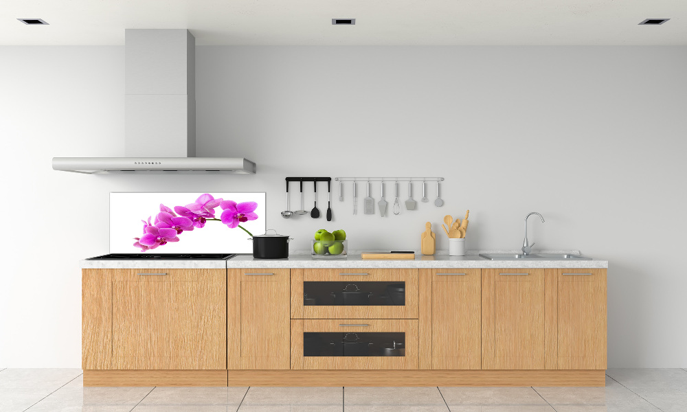 Kitchen splashback Pink orchid