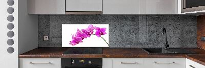 Kitchen splashback Pink orchid