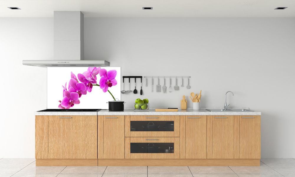 Kitchen splashback Pink orchid