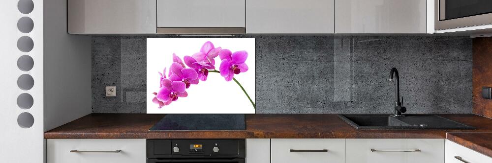 Kitchen splashback Pink orchid