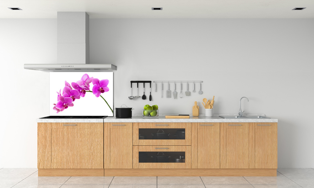 Kitchen splashback Pink orchid