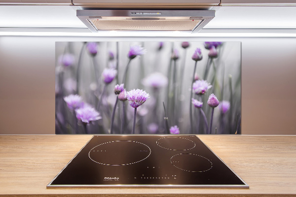 Kitchen splashback Chives flowers