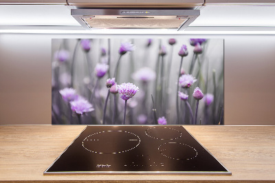 Kitchen splashback Chives flowers