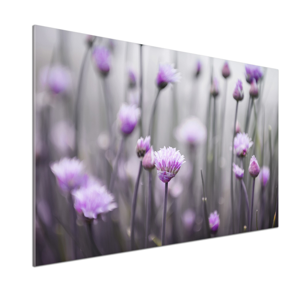 Kitchen splashback Chives flowers