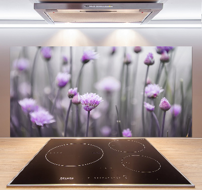 Kitchen splashback Chives flowers