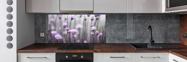 Kitchen splashback Chives flowers