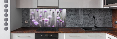 Kitchen splashback Chives flowers