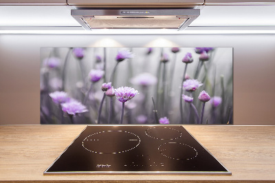 Kitchen splashback Chives flowers