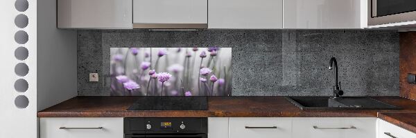 Kitchen splashback Chives flowers