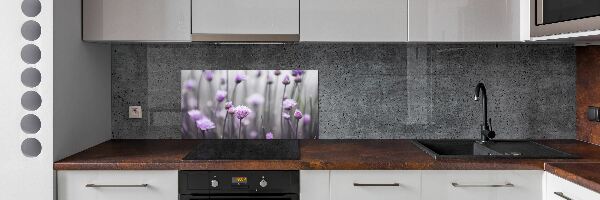 Kitchen splashback Chives flowers