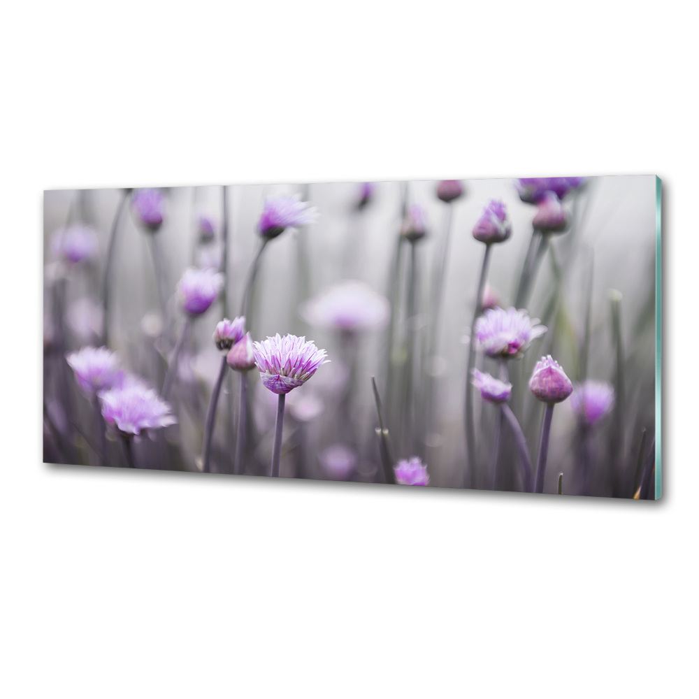 Kitchen splashback Chives flowers