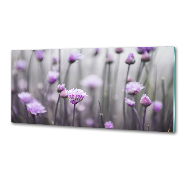 Kitchen splashback Chives flowers